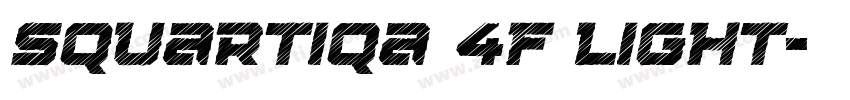 Squartiqa 4F Light字体转换